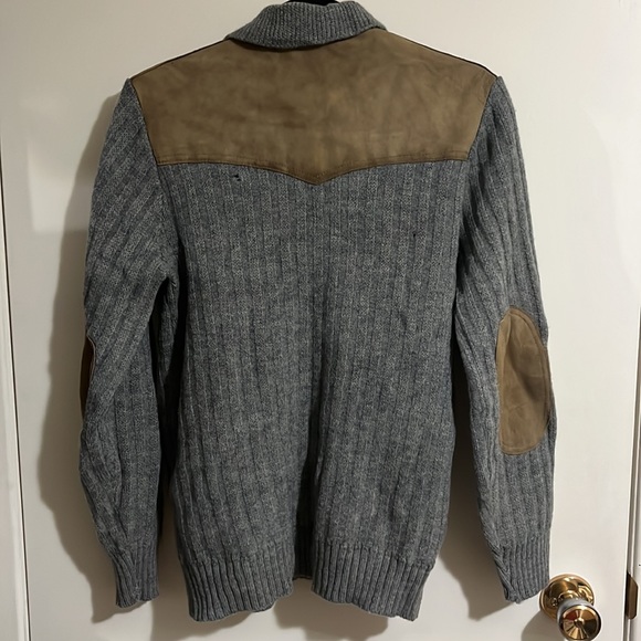 Tundra Wool and Leather Cardigan - Picture 9 of 11